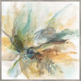 Like a Prayer III w/ Rustique Float White with Silver Frame