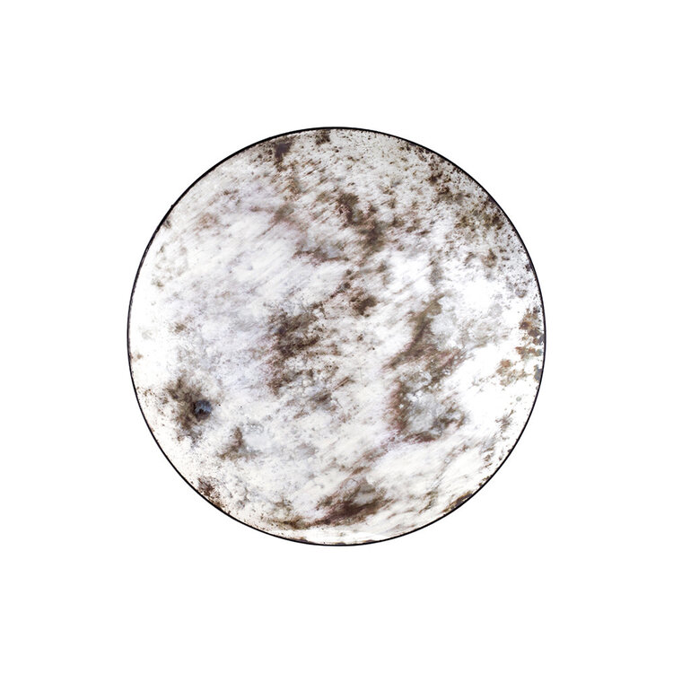 Atelier Home Olivia Round Antique Mirror, Bronze