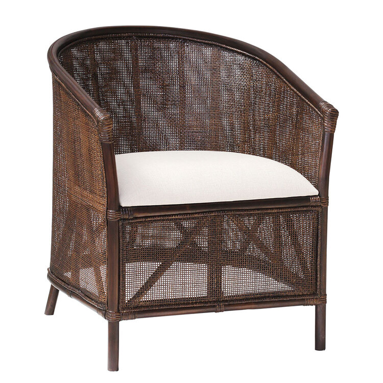 Atelier Home Cayman Occasional Chair- Walnut Brown