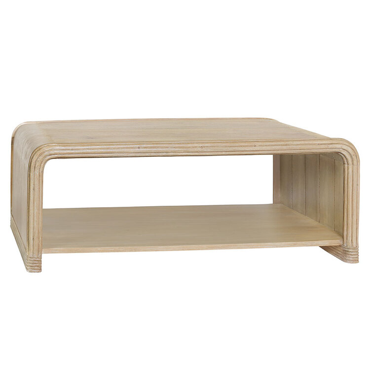 Beyond Borders Gavin Coffee Table- Weathered Barrell Bamboo