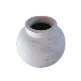 Beyond Borders Emma Vase Aged White