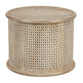 Southern Sky Carver Small Coffee Table- New White Wash