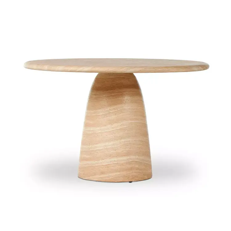 Four Hands Janice Dining Table- Sand Striae