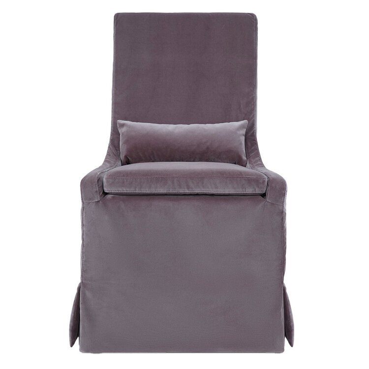 Beligan Side Chair- Vintage Velvet Charcoal