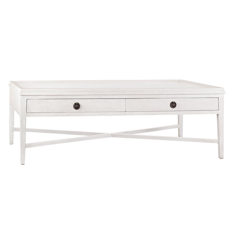 Atelier Home Lenox Coffee Table Rectangular- Monument White