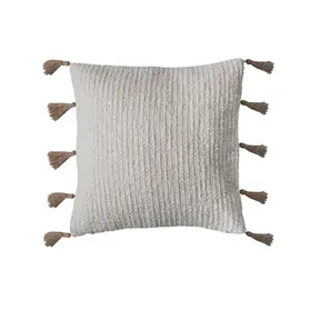 18" Square Cotton & Linen Blend Pillow, 18" x 18"