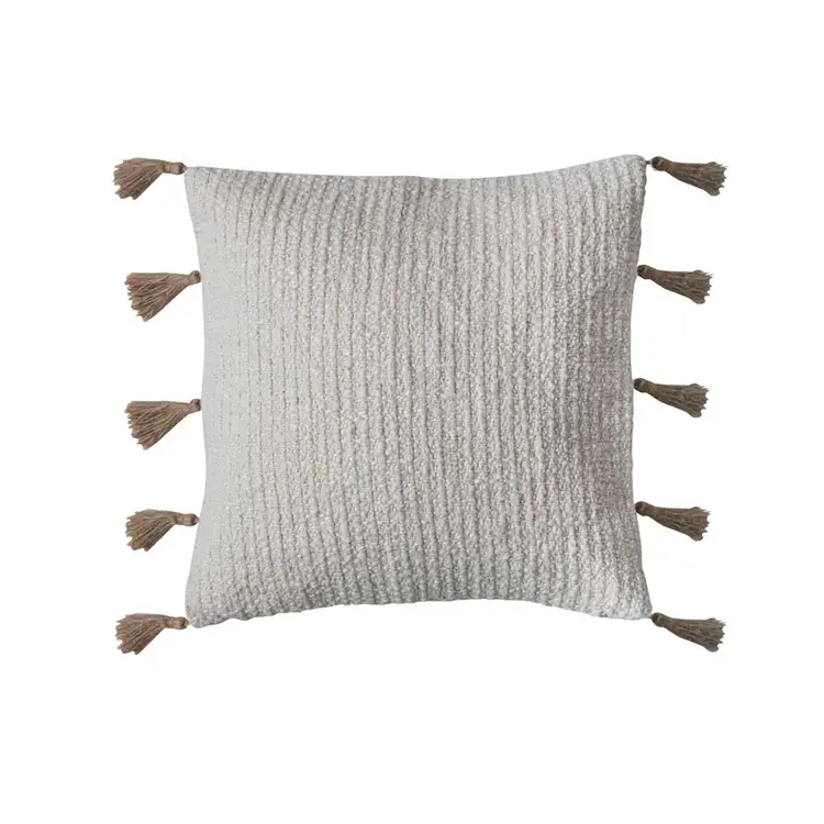 18" Square Cotton & Linen Blend Pillow, 18" x 18"
