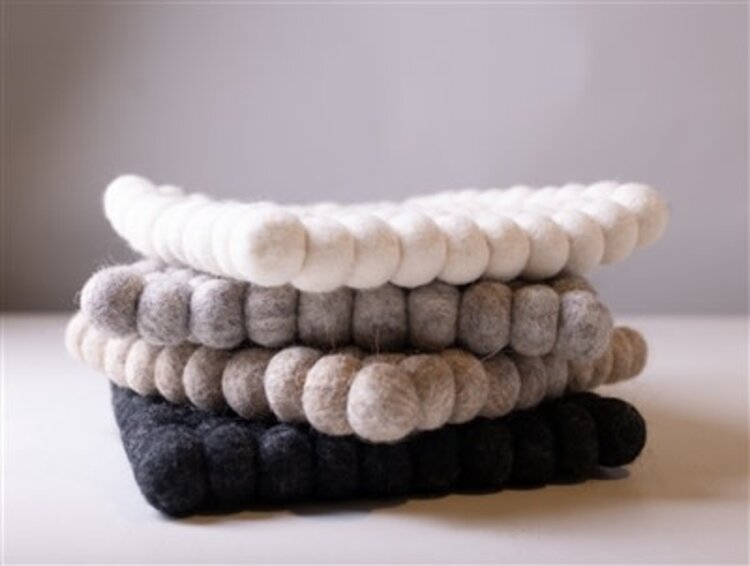 Plain Trivet Natural Wool