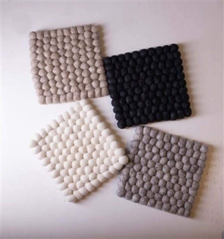Plain Trivet Natural Wool