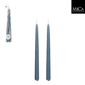 Blue Taper Candles- set of 2