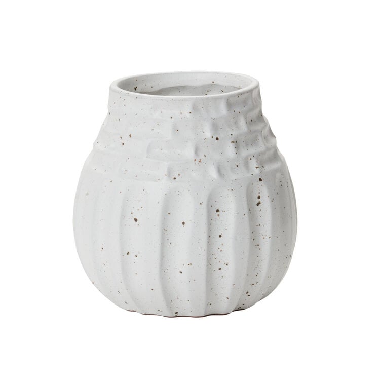 Cora White Vase,
