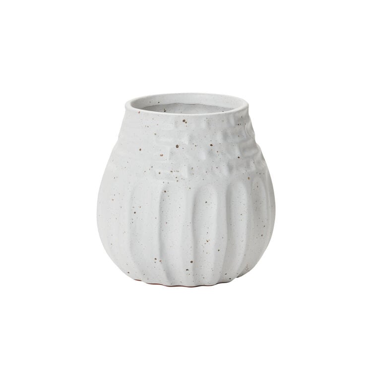 Cora White Vase,