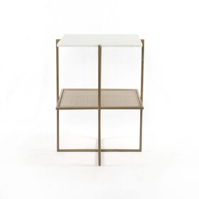 Four Hands Olivia Nightstand- Antique Brass