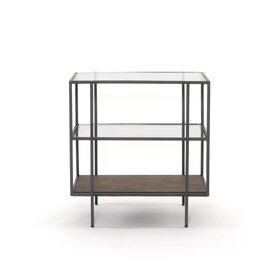 Four Hands Byron Nightstands- Dark Iron