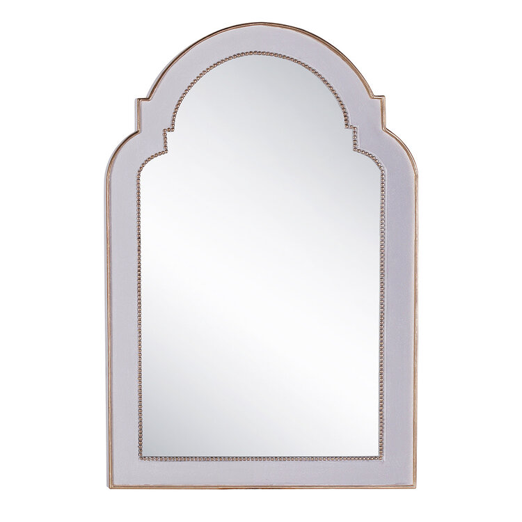 Beyond Borders Cora Swedish Mirror- Pearl White