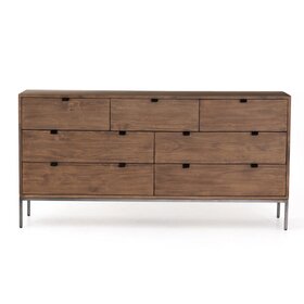 Four Hands Trey 7 Drawer Dresser- Auburn Poplar