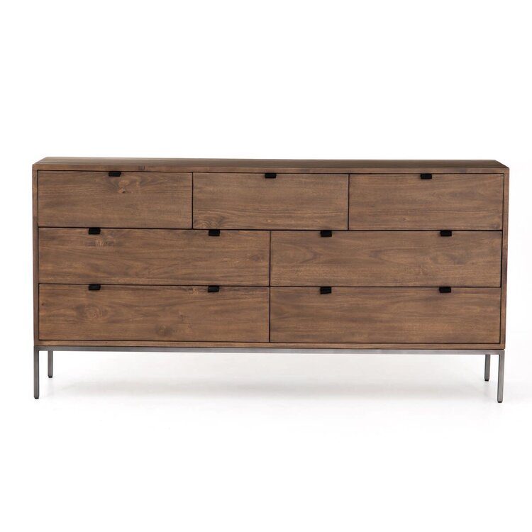 Four Hands Trey 7 Drawer Dresser- Auburn Poplar