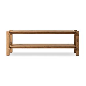 Four Hands Marcia Console Table, Natural Reclaimed French Oak