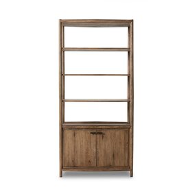 Four Hands Glenview Bookcase- Weathered Oak