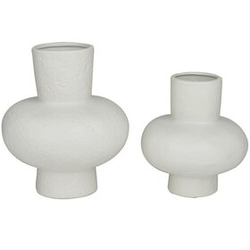 Jes & Gray Ceramic White Vase,