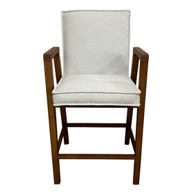 Atelier Home Emeri Counter Stool- Gusto White/Cherry Grey