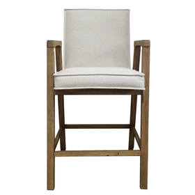 Atelier Home Emeri Counter Stool- Gowan White French Gray