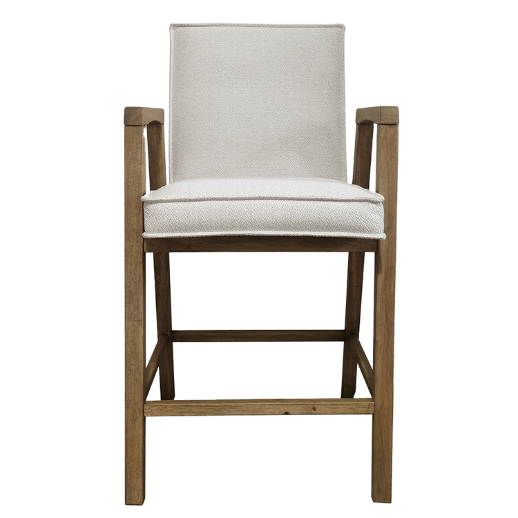 Atelier Home Emeri Counter Stool- Gowan White French Gray