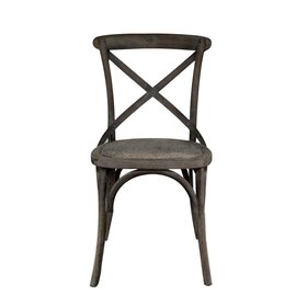 Atelier Home Bistro Side Chair, Black Burnt Oak