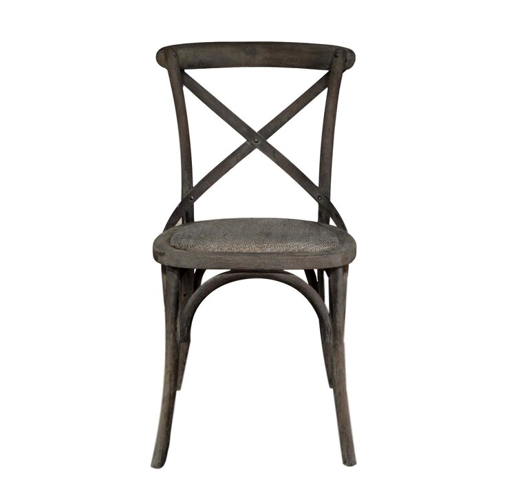 Atelier Home Bistro Side Chair, Black Burnt Oak