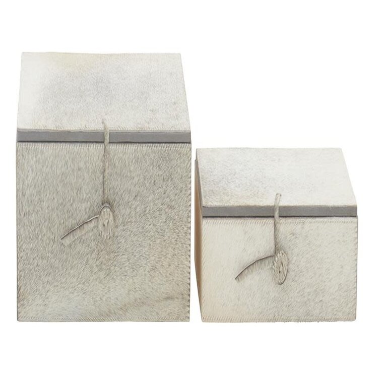 Atelier Home Hide Boxes with Hide Strip Wrap Closure,