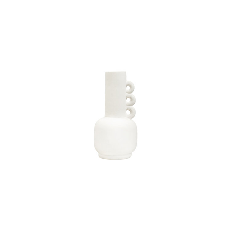 Beyond Borders Carlotta Bottle Vase, French White