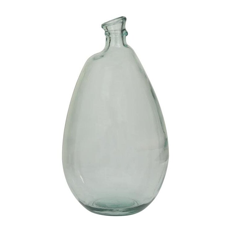 Jes & Gray Handblown Recycled Glass Tall Balloon Vase, 18"