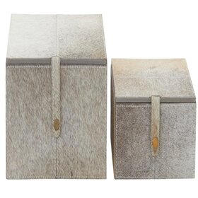 Atelier Home Square Hide Boxes with Snap Closure,