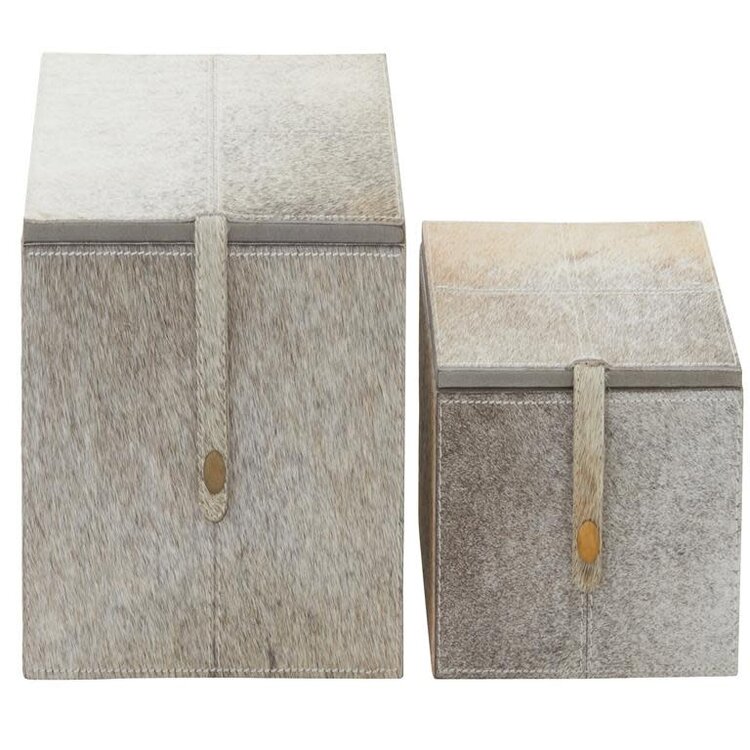 Atelier Home Square Hide Boxes with Snap Closure,