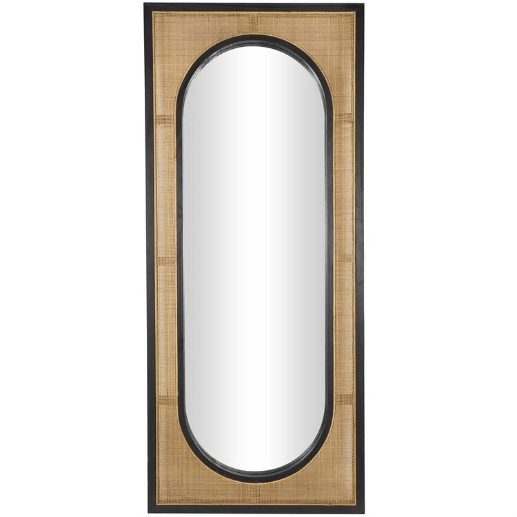 Atelier Home Rattan & Wood Wall Mirror- Tall
