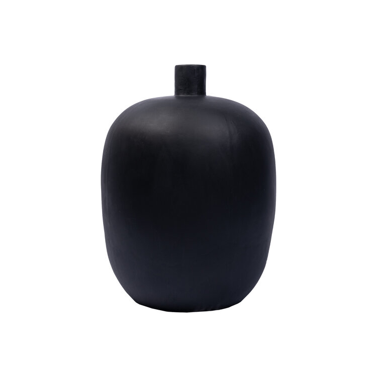 Atelier Home Alimos Bottle Neck Vase- Black