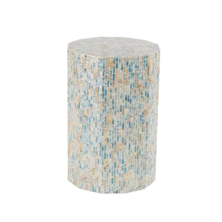 Jes & Gray Oceanic Shell Inlay Accent Table