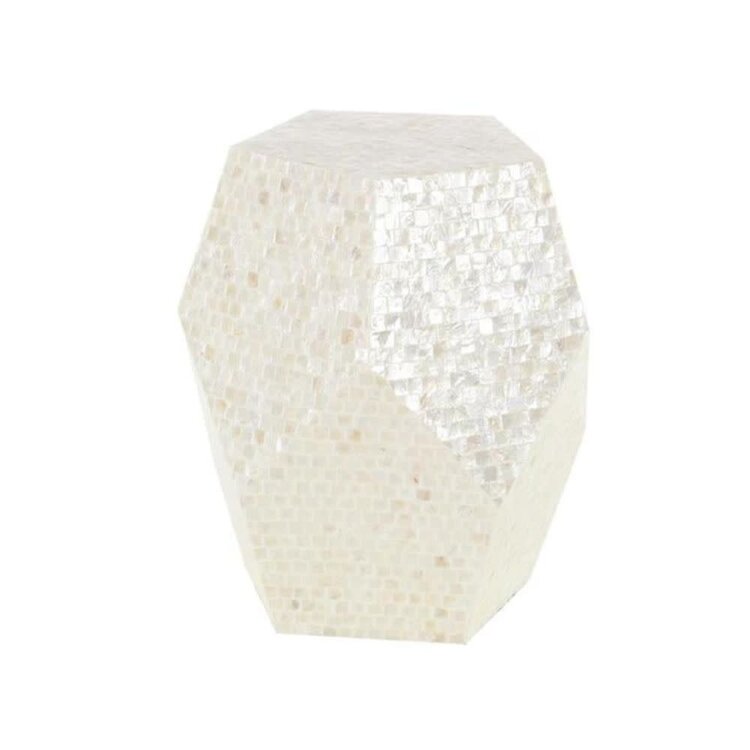 Jes & Gray Shell Hexagon Accent Table
