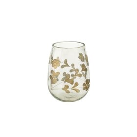 Rosalie Etched Gold Vase, Small