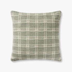 Madera Pillow, 22" x 22" Green