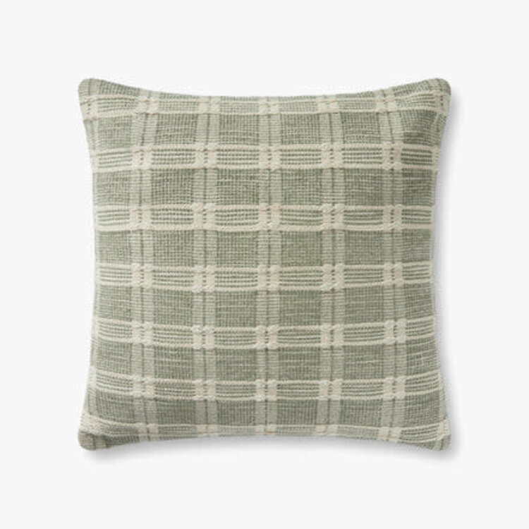Madera Pillow, 22" x 22" Green