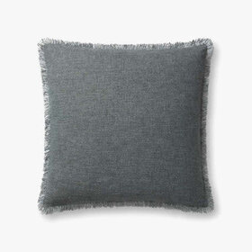 Sable Pillow, 22" x 22" Blue
