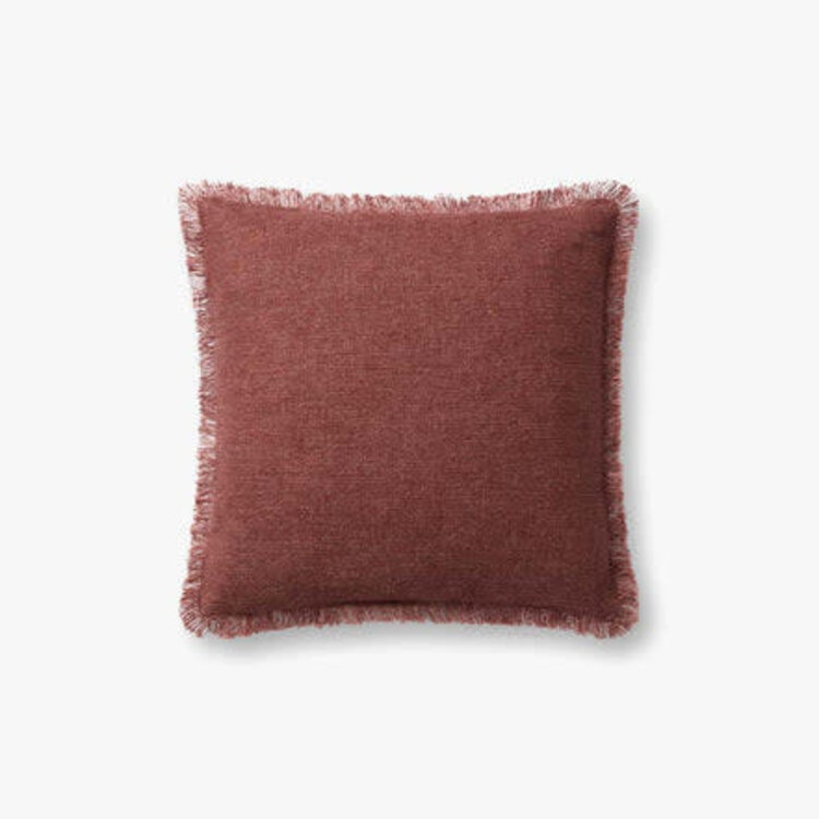 Sable Pillow, 18" x 18" Wine