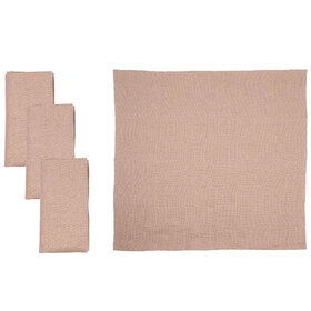 Jes & Gray Anne Napkin Blush, set of 4