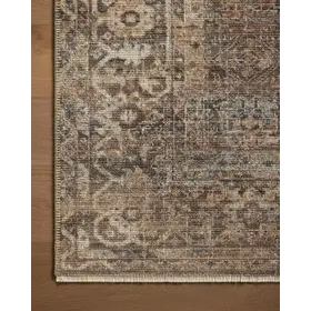 Heritage-HER-07 Mocha/Denim Rug, 4' x 6'