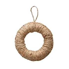 Woven Jute Trivet with Natural Loop