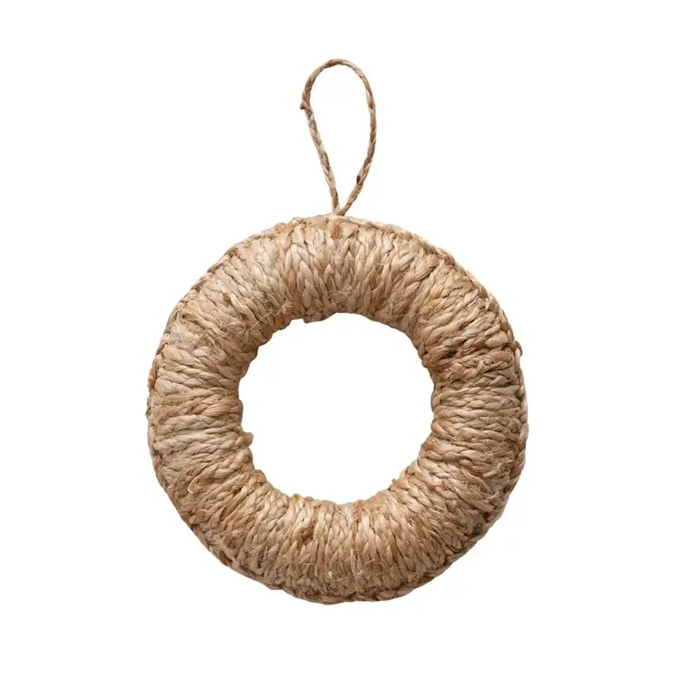 Woven Jute Trivet with Natural Loop