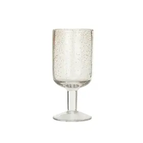Stemmed Seeded Wine Glass with Gold Color Flecks, 12oz.