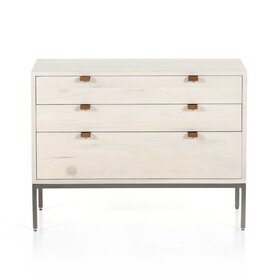 Four Hands Trey Large Nightstand- Dove Poplar
