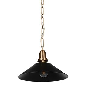 Four Hands Nicholls Tapered Pendant- Black Aluminum Enamel